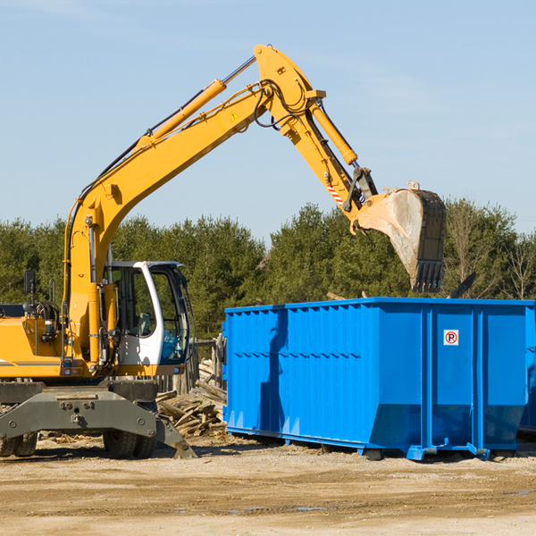 what happens if the residential dumpster is damaged or stolen during rental in Fullerton